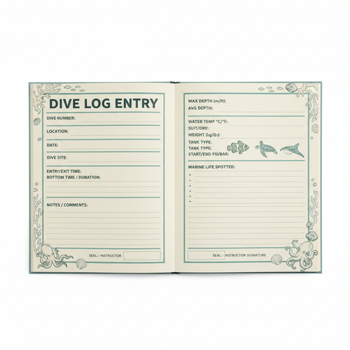 Custom Dive Log Inside Pages